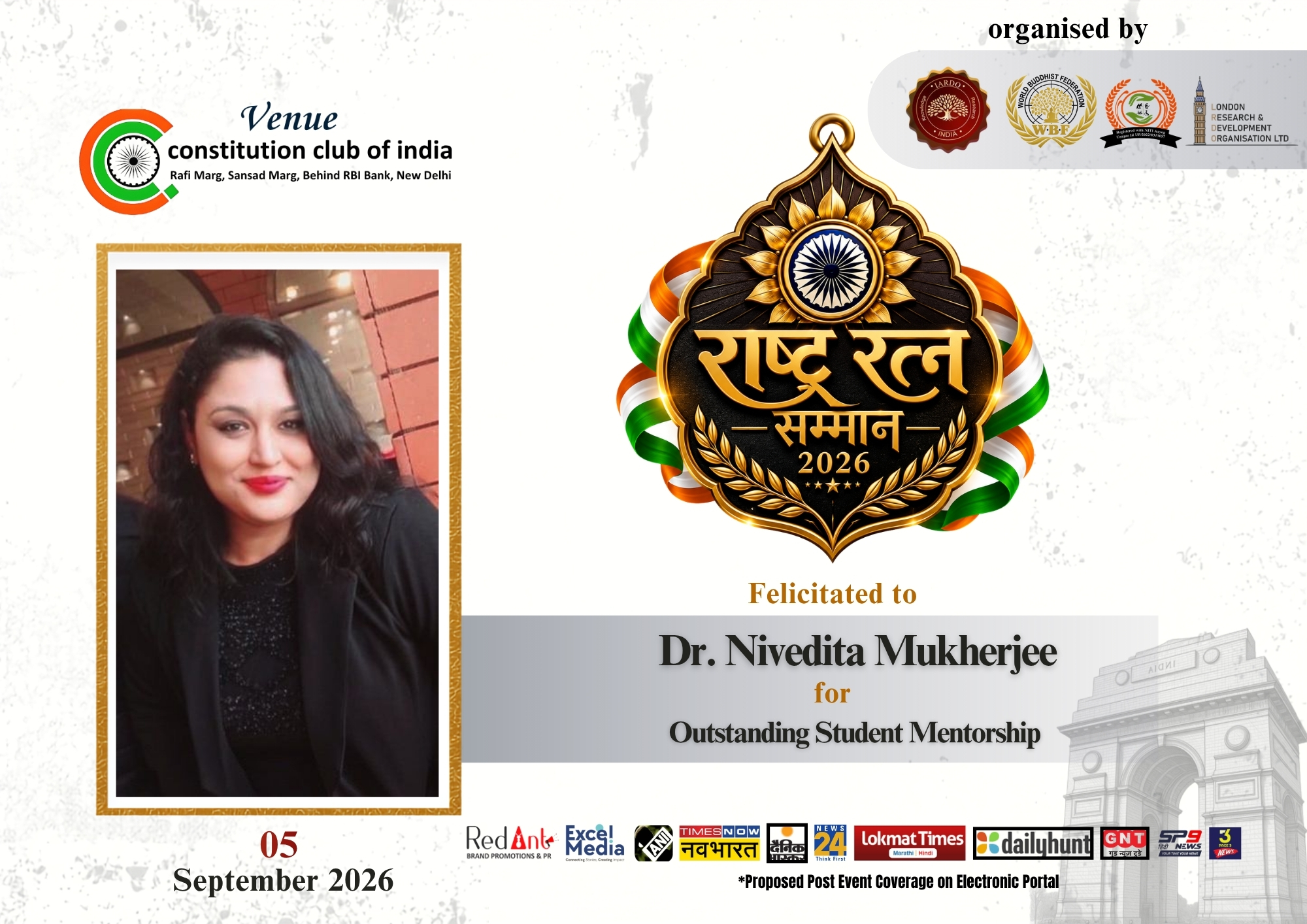 Dr. Nivedita Mukherjee